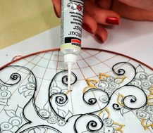 üvegfestés kontúr